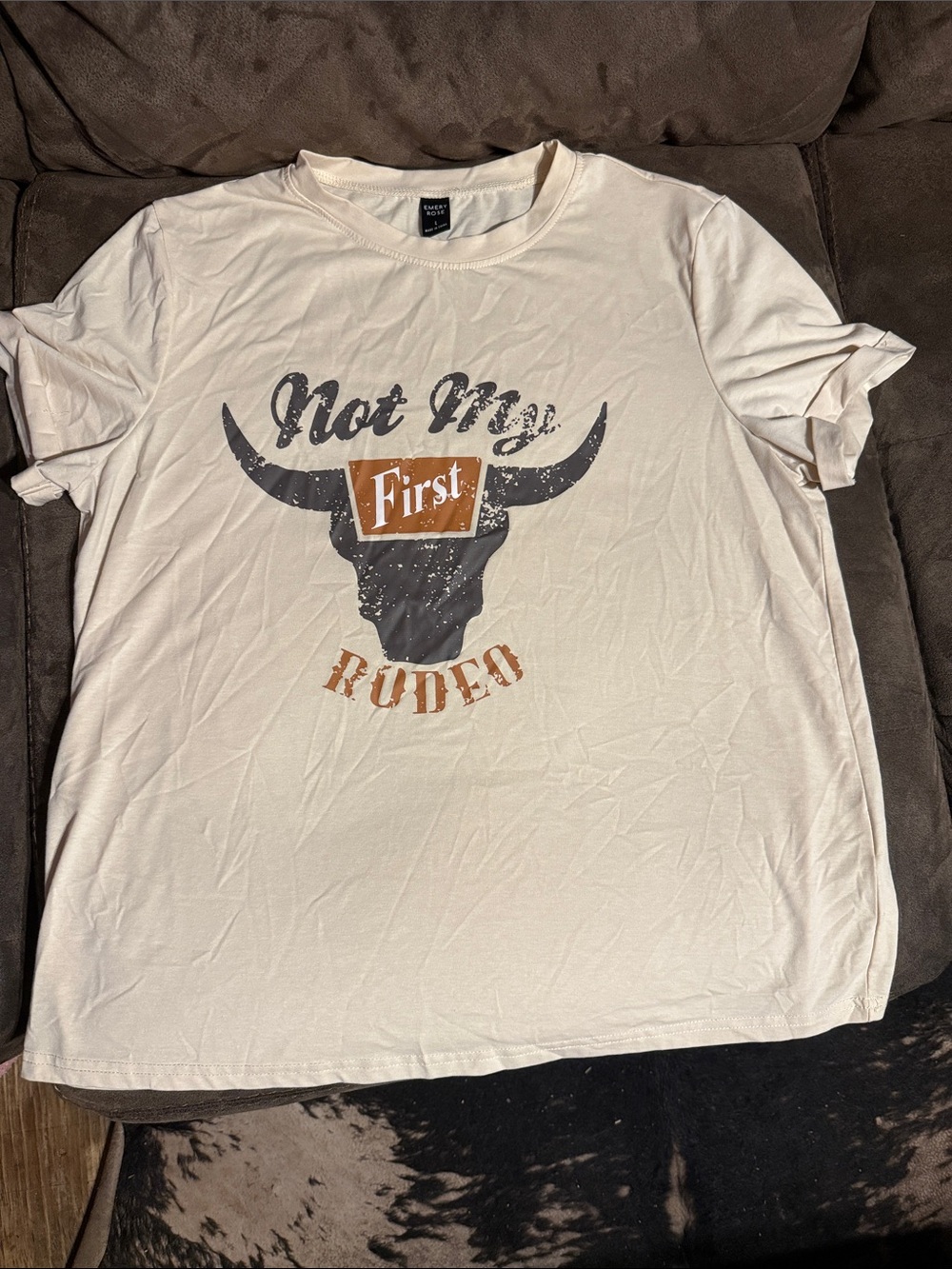 Not My First Rodeo Graphic Tee - Cream